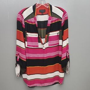 Michele Women's Multicolor Striped Blouse